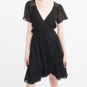 Abercrombie Black Wrap Dress